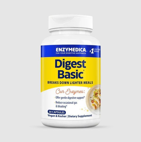 Enzymedica, Digest Basic, формула основных ферментов, 90 капсул #1