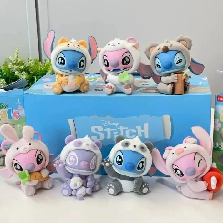 Секретная коробочка с фигуркой Стич / Blind box Stitch Series Animal Party / Фигурка сюрприз  #1