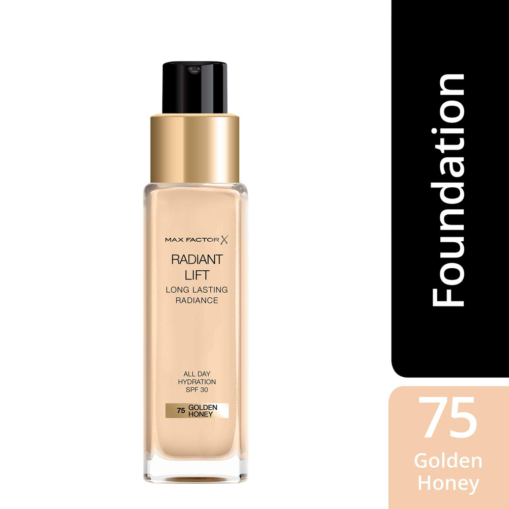 Тональная основа Radiant Lift Long Lasting Radiance Max Factor, тон 75 Golden Honey 30мл  #1