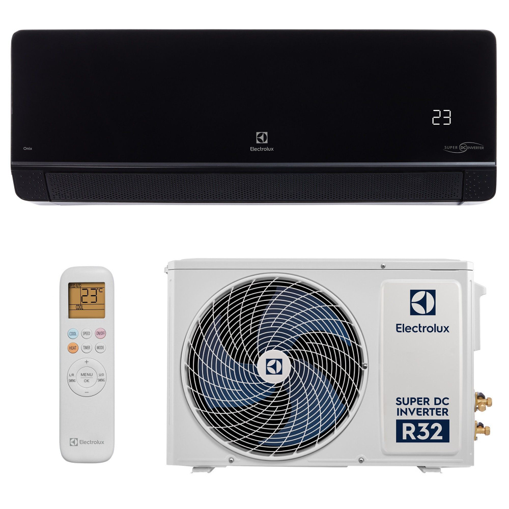 Сплит система Electrolux Onix Super DC EACS/I-09HIX-BLACK/N8 (30 кв.м) A++ INVERTER Wi-Fi подготовка #1