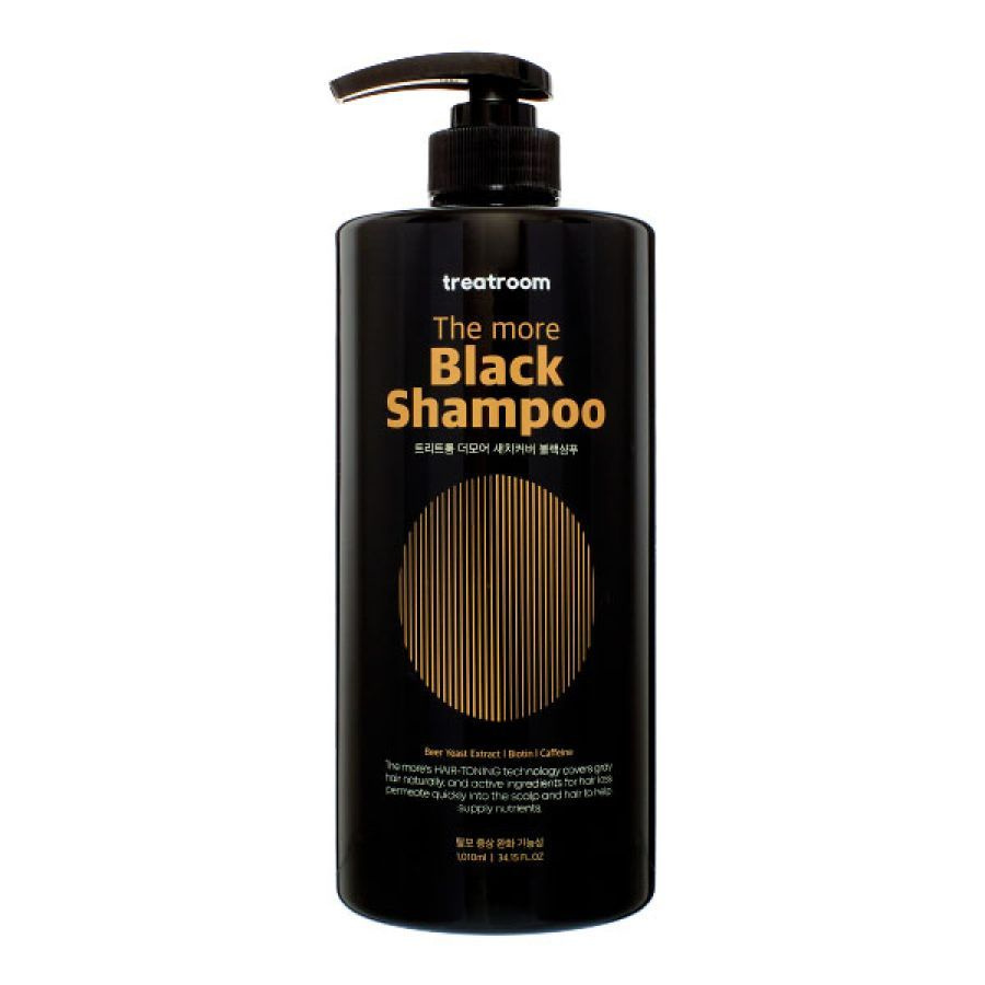 Treatroom Шампунь для волос против седины The More Black Shampoo, с экстрактом пивных дрожжей, биотином #1