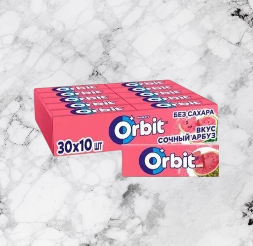 Жевательная резинка Orbit Орбит сочный Арбуз, 30 пачек по 13,6 г  #1