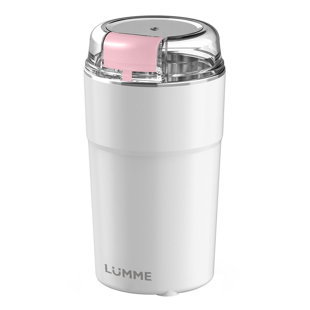 Кофемолка электрическая LUMME LU-CG2608A 500Вт, белый/розовый #1