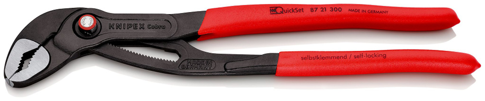 Клещи KNIPEX Cobra QuickSet черненая 300 мм 8721300 #1