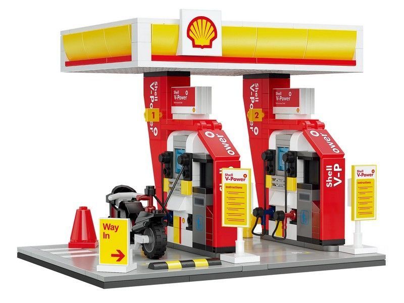 Конструктор CaDA автозаправочная станция Shell (305 деталей) #1