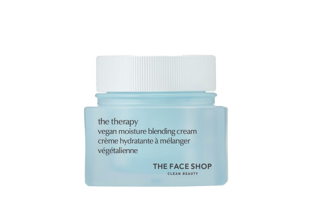 Двухфазный увлажняющий крем для лица THE FACE SHOP The therapy vegan moisture blending cream  #1