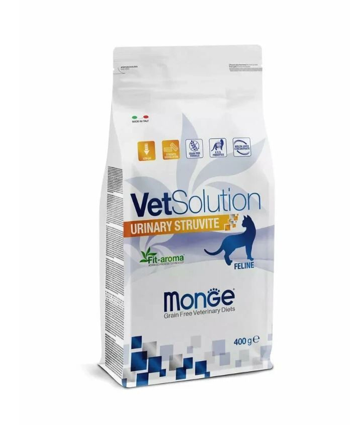 Ветеринарная диета Monge VetSolution Cat Urinary Struvite при заболеваниях мочеполовой системы и струвитном #1