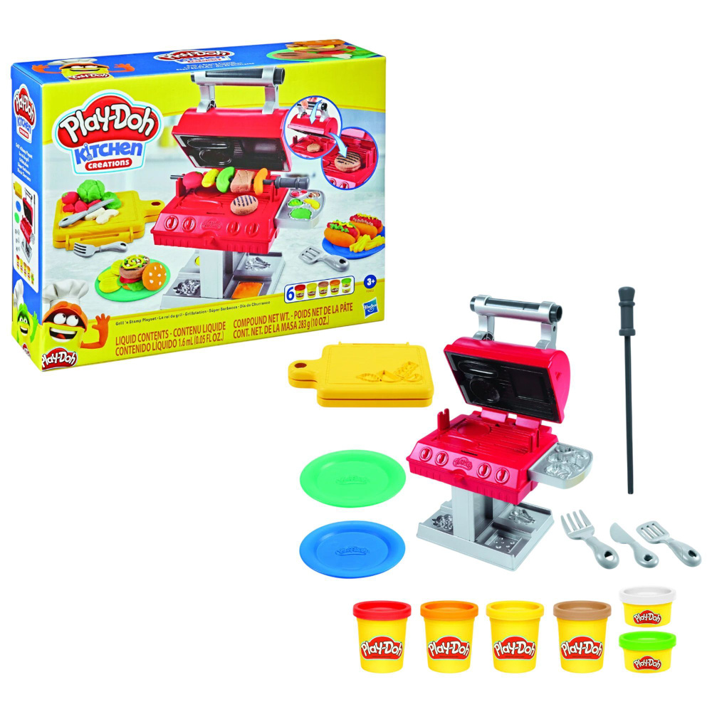 Игровой набор Гриль Барбекю Play Doh Kitchen Creations Hasbro #1