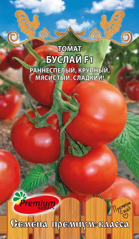 Томат БУСЛАЙ мясистый устойчив к болезням (Семена ПРЕМИУМ СИДС, 0,05 г семян в упаковке)  #1