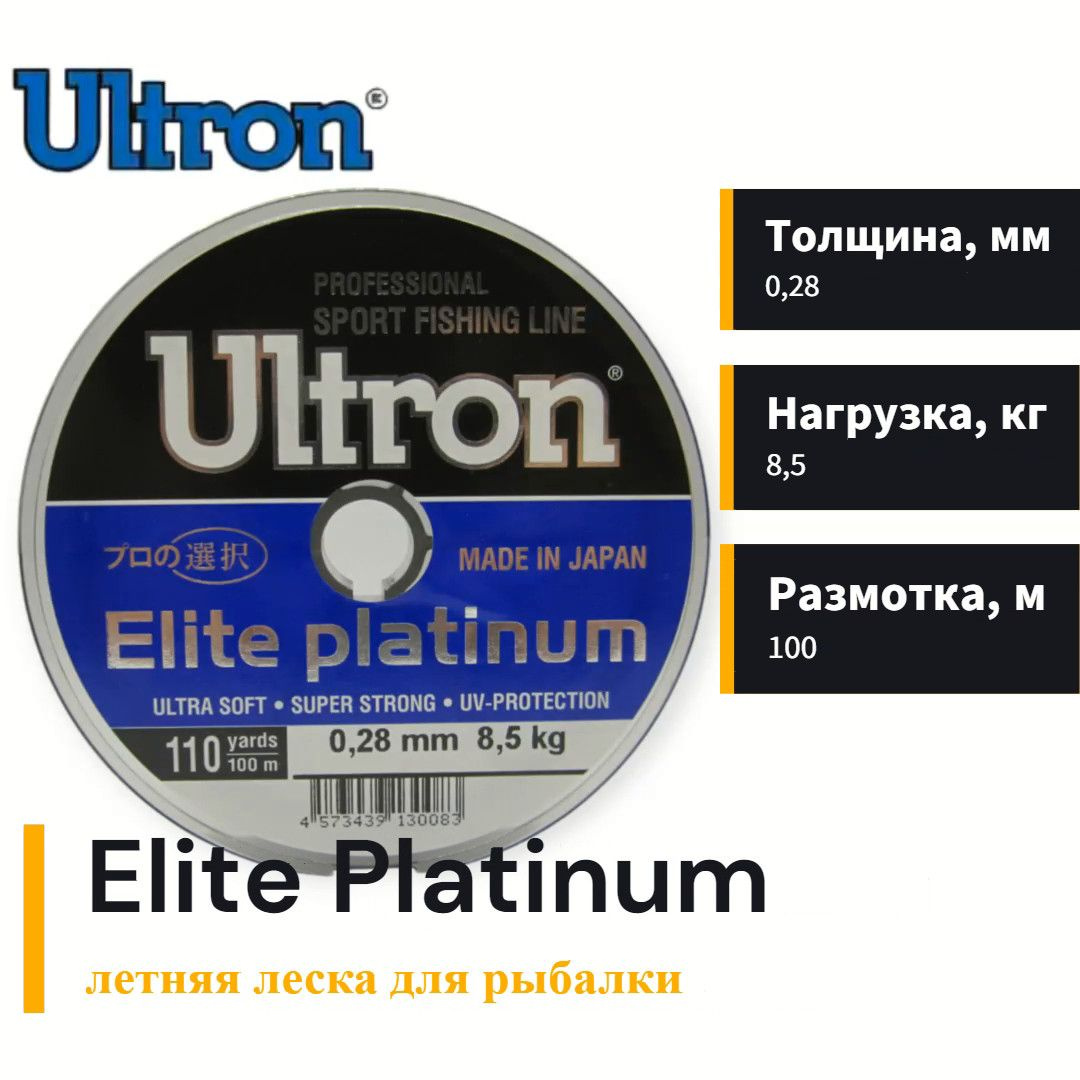 Леска Ultron Elite Platinum