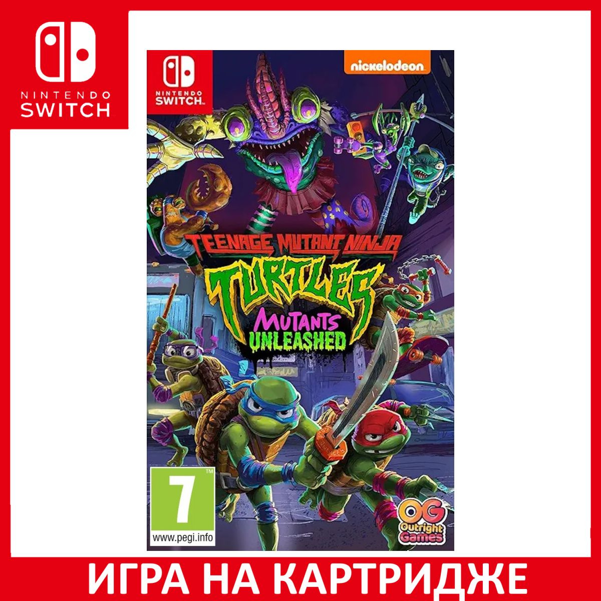 Игра на Картридже TMNT Teenage Mutant Ninja Turtles (Черепашки Ниндзя): Mutants Unleashed (Switch)