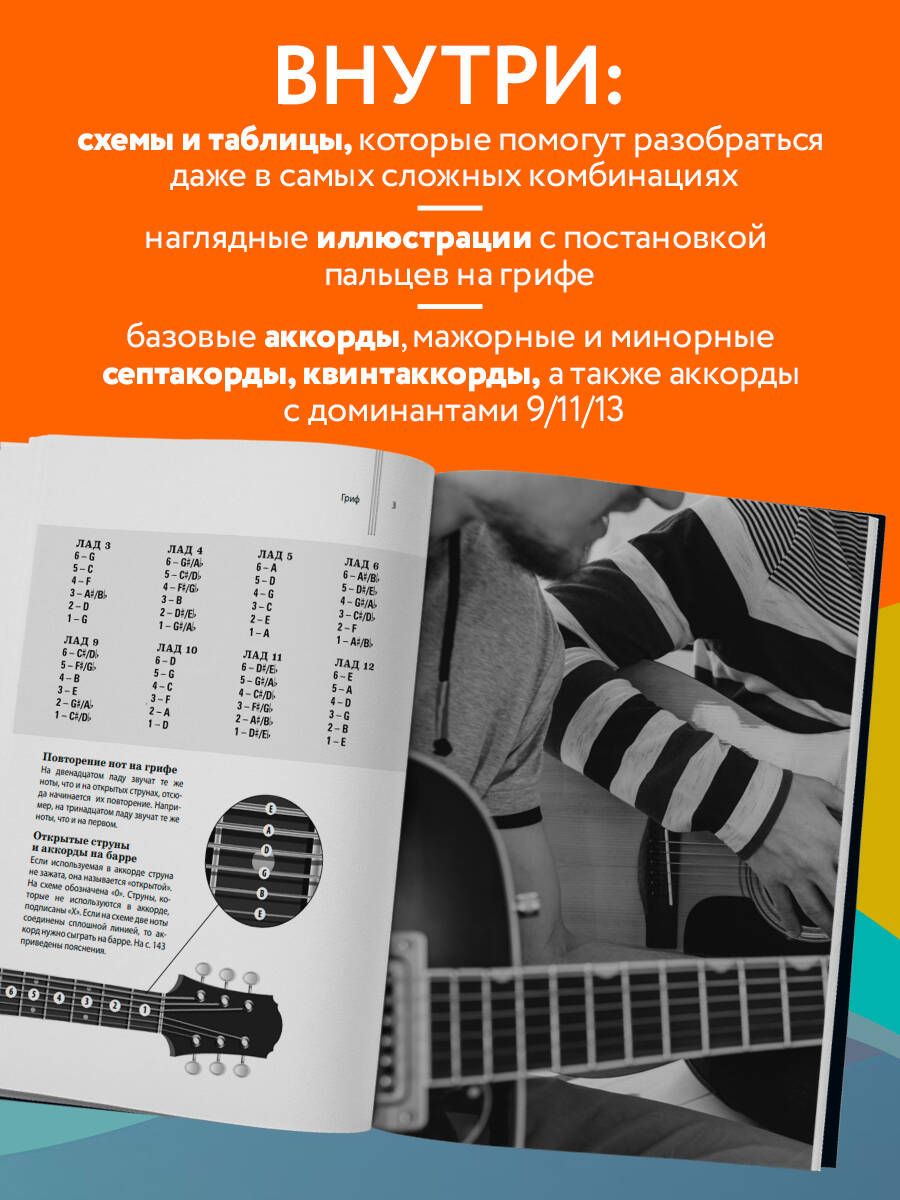 Каталог аккордов для гитары. Самоучитель | Guitar Chord Catalog. Self-Instructor - Ozon image 1