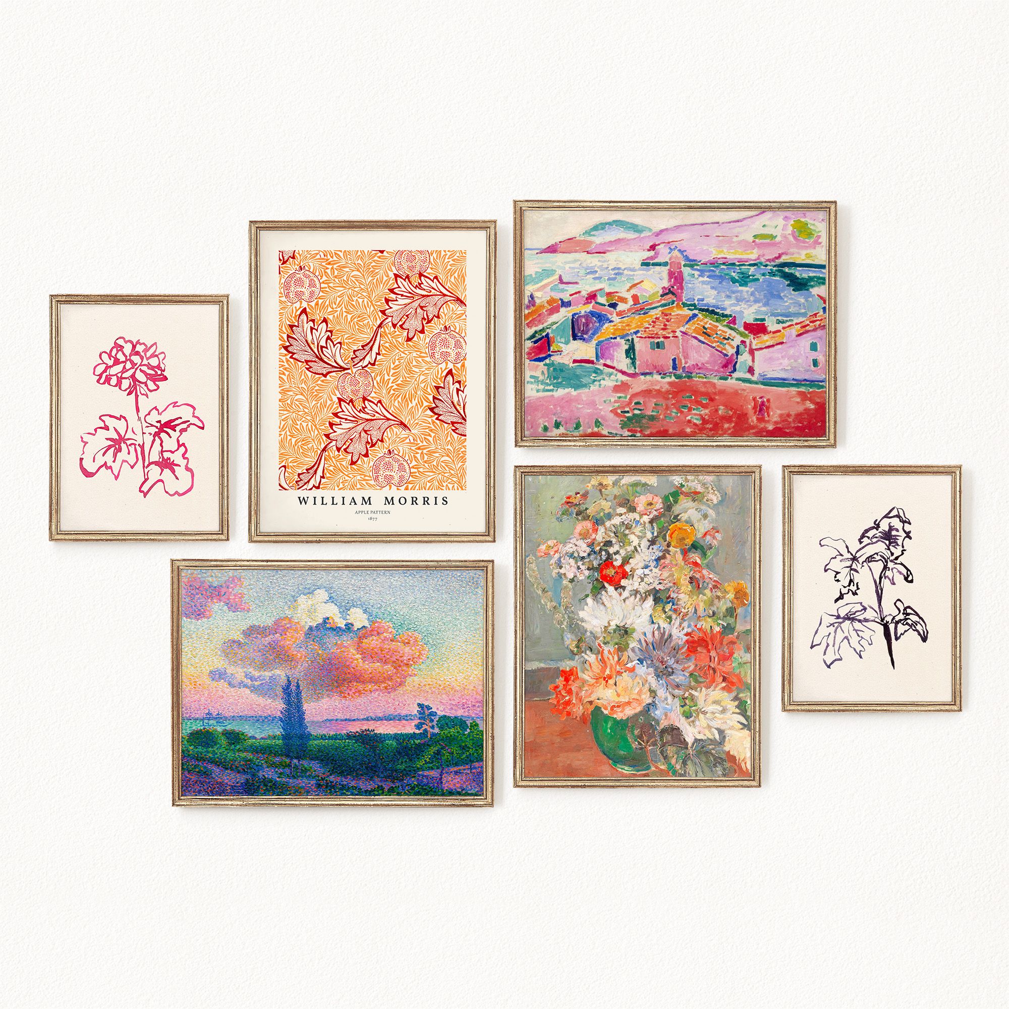 Набориз6постеров"VintageGalleryNo67"(безрамок)