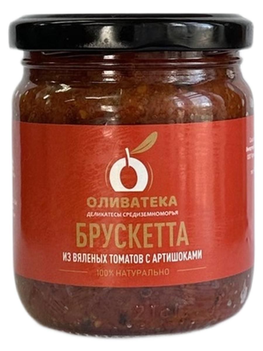 БрускеттаОЛИВАТЕКАизвяленыхтоматовсартишоками195гТурция