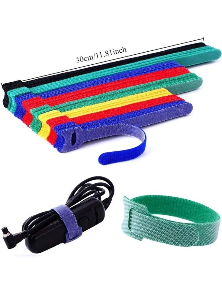 Хомутстяжка-липучкамногоразоваядлякабелейипроводов,300мм,20шт.