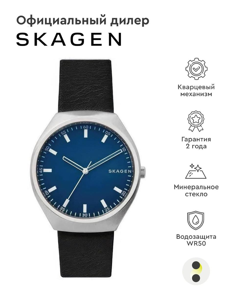 Мужские наручные часы Skagen Leather SKW6385 #1