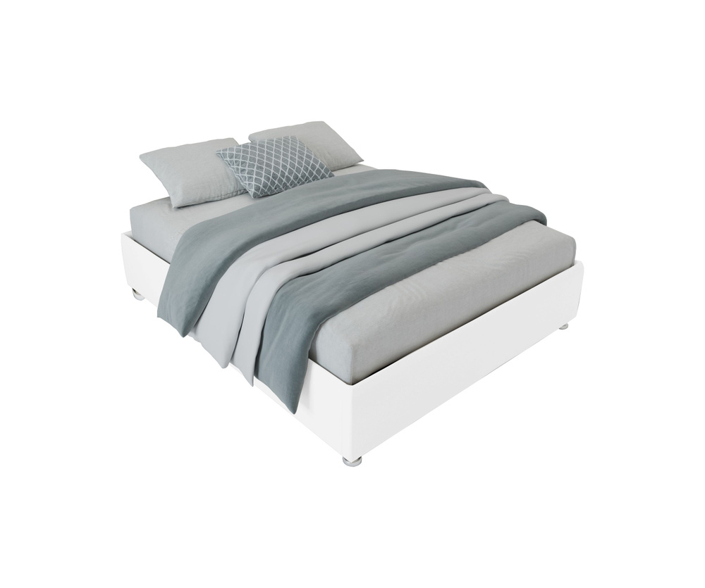 Односпальная кровать Основание без изголовья 80x200 с подъемным механизмом и с коробом для белья велюр #1