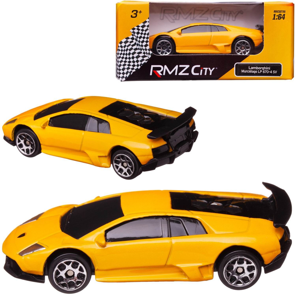 Машинка металлическая RMZ City Lamborghini Murcielago, масштаб 1:64 #1