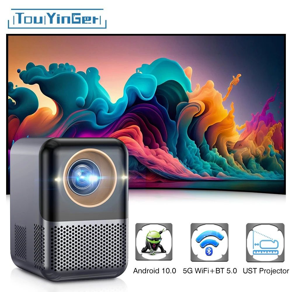 TouYinger Проектор ET31 PRO MAX, Android (GLOBAL EDITION), 1366×768 HD, 1LCD, серый #1