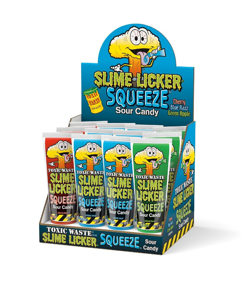 Кислая жидкая конфета Toxic Waste Slime Licker Squeeze 70 мл х 12 шт, 1 блок  #1