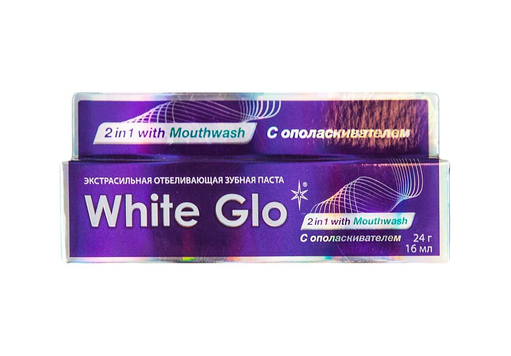 Зубная паста White Glo отбеливающая 2в1 с ополаскивателем для полости рта 24 гр  #1