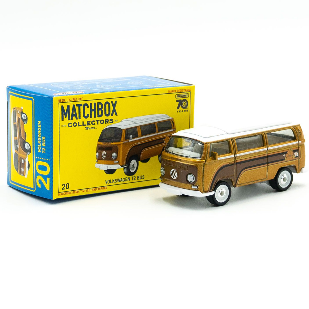 Машина Matchbox Collectors VolksWagen T2 Bus РЕЗИНОВЫЕ КОЛЕСА. Новая модель  #1