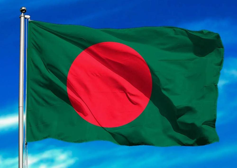 Флаг Бангладеш 90х135 см с люверсами #1