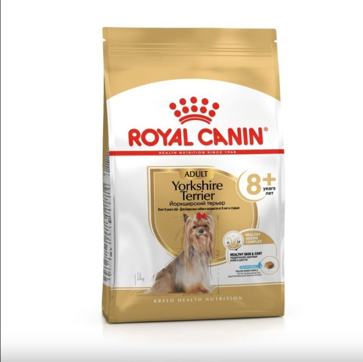 Сухой корм Royal Canin Yorkshire Terrier Adult 8+, для стареющих собак породы Йоркширский Терьер 1.5кг #1