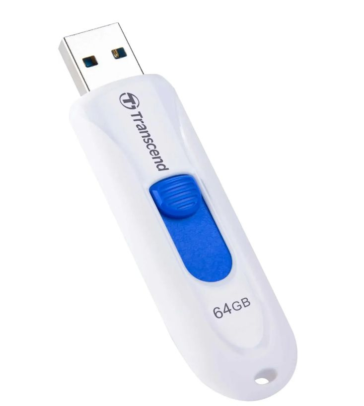 Transcend USB-флеш-накопитель Флеш USB 64GB 3.0 TS64GJF790W белый, белый, синий  #1