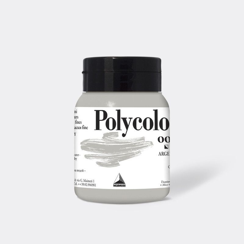 Краска акриловая Maimeri Polycolor /№003 Серебро 500мл #1