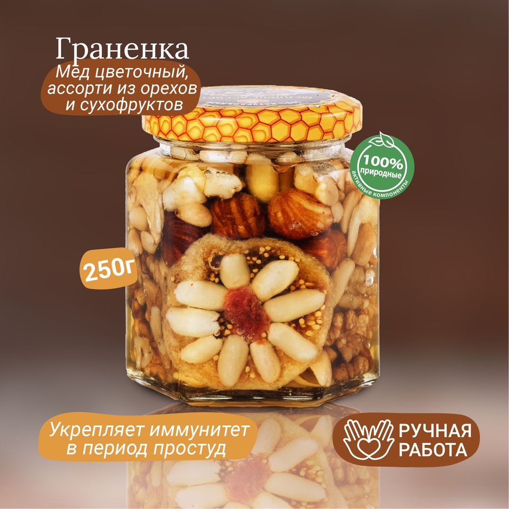 Орехи в меду "Граненка 250г" #1