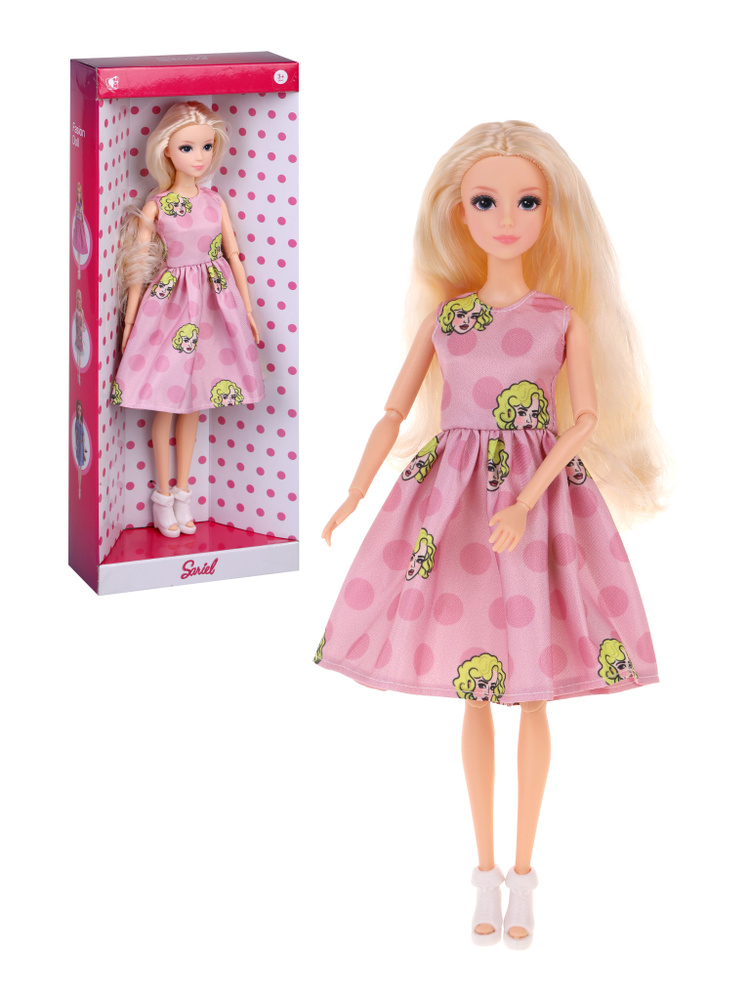 Кукла для девочки с длинными волосами в платье, 29 см #1