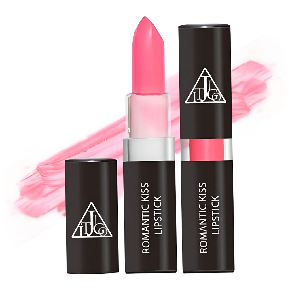 Jigott, Кремовая помада для губ, Romantic Kiss Lipstick 06, Lovely Pink, 3,5 грамм  #1