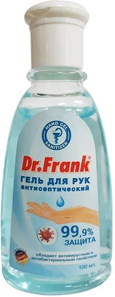 Новая Заря антисептический Гель для рук Dr. Frank, 100 мл #1