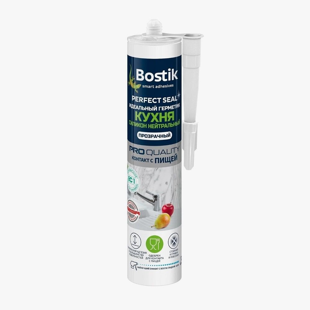 Герметик силиконовый нейтральный Bostik Perfect Seal Кухня (280мл) прозрачный  #1