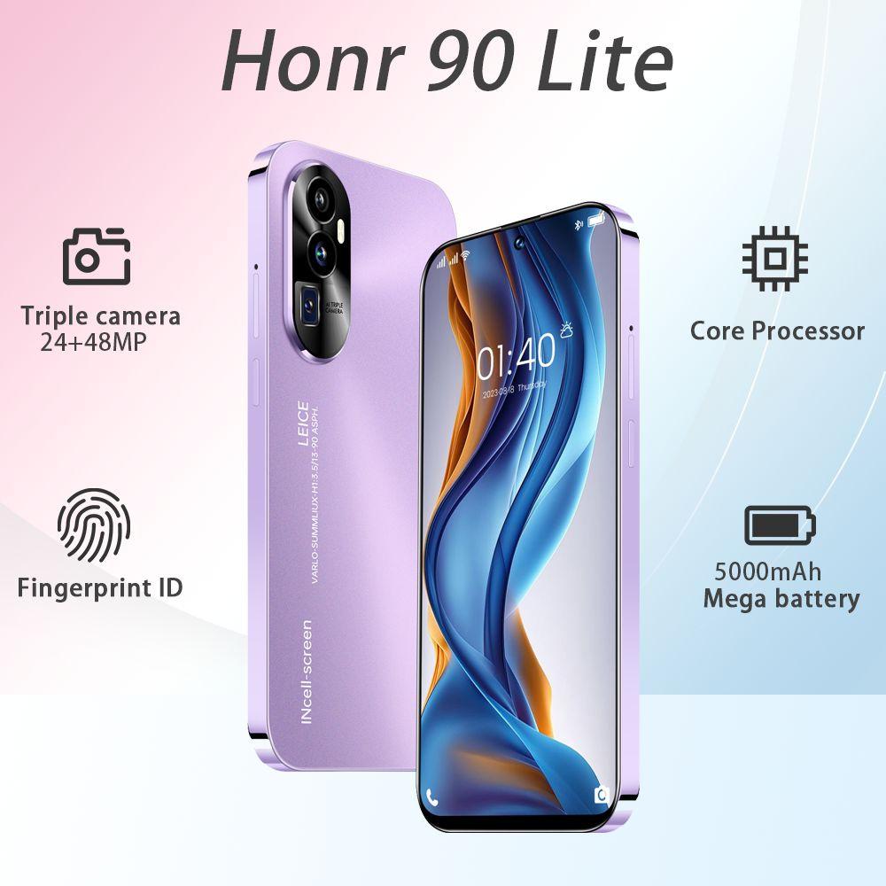 Смартфон Смартфон Игровой телефон Honr 90 Lite HD Ultimate Edition с 6.8-дюймовым большим экраном, сетью #1