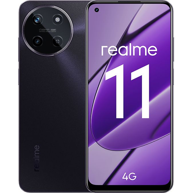 realme Смартфон Realme 11 8/128 ГБ, черный #1