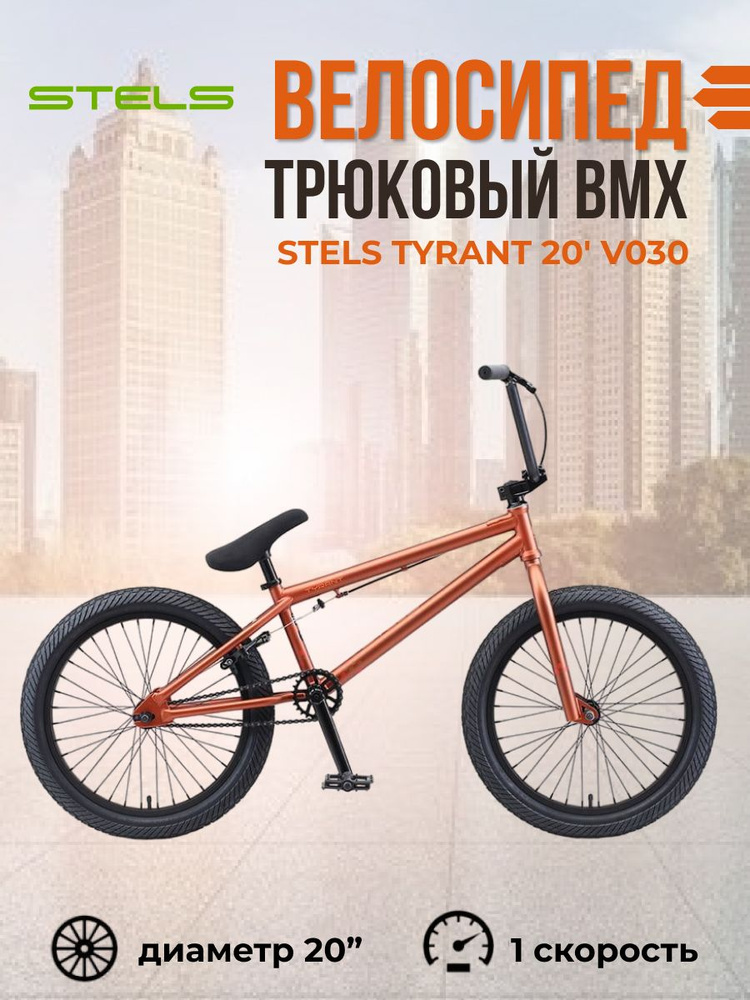 Велосипед Stels Tyrant 20" V030 (LU094710), Коричневый #1