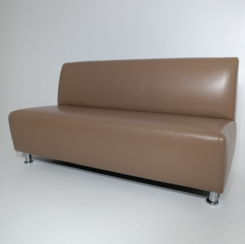 RONUM Прямой диван, механизм Нераскладной, 150х67х77 см,светло-коричневый  #1