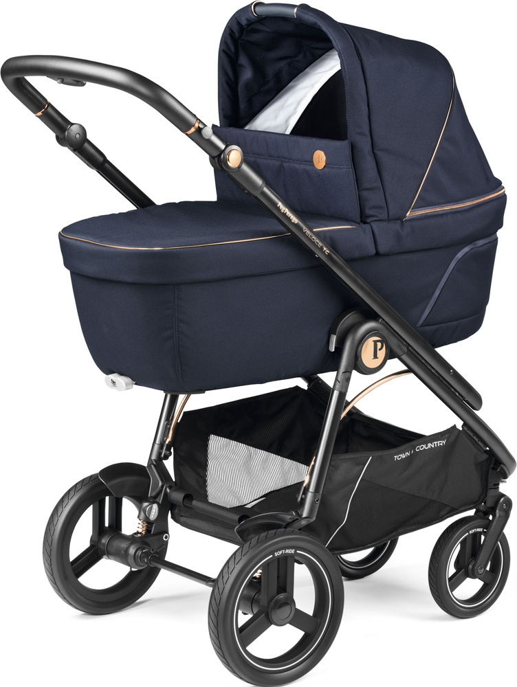 Коляска 3 в 1 Peg Perego Veloce TC Belvedere Lounge Blue Shine #1