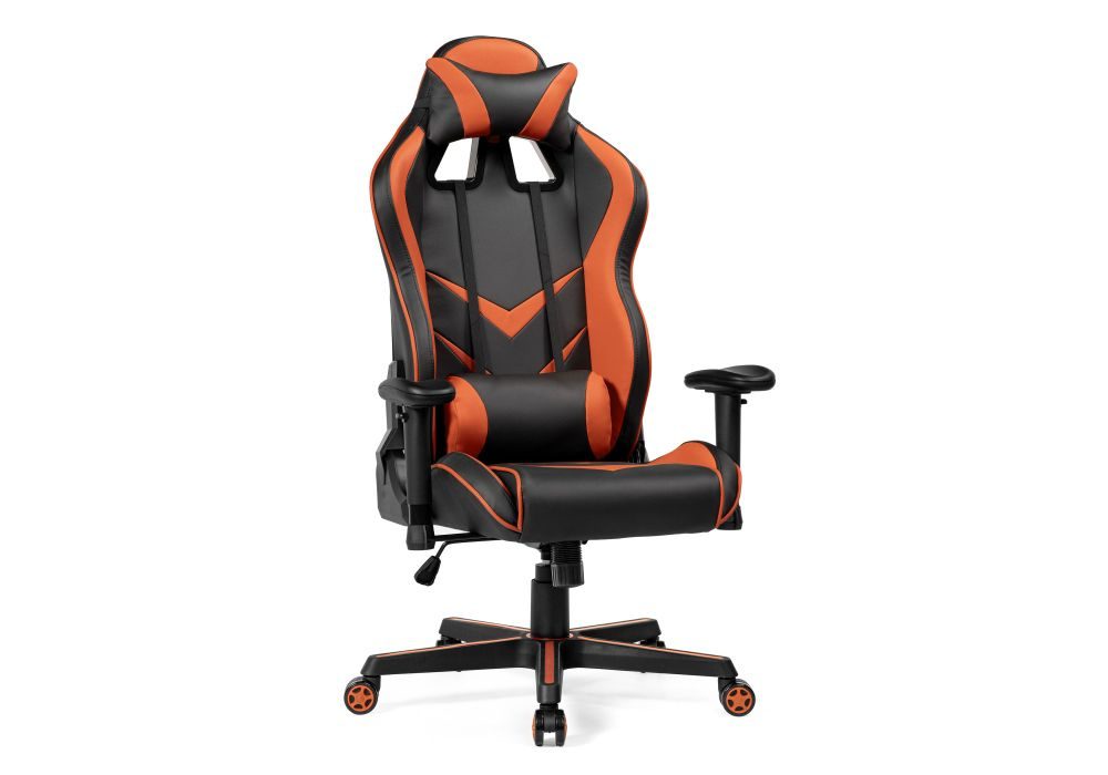 Woodville Игровое компьютерное кресло, черно-оранжевый #1
