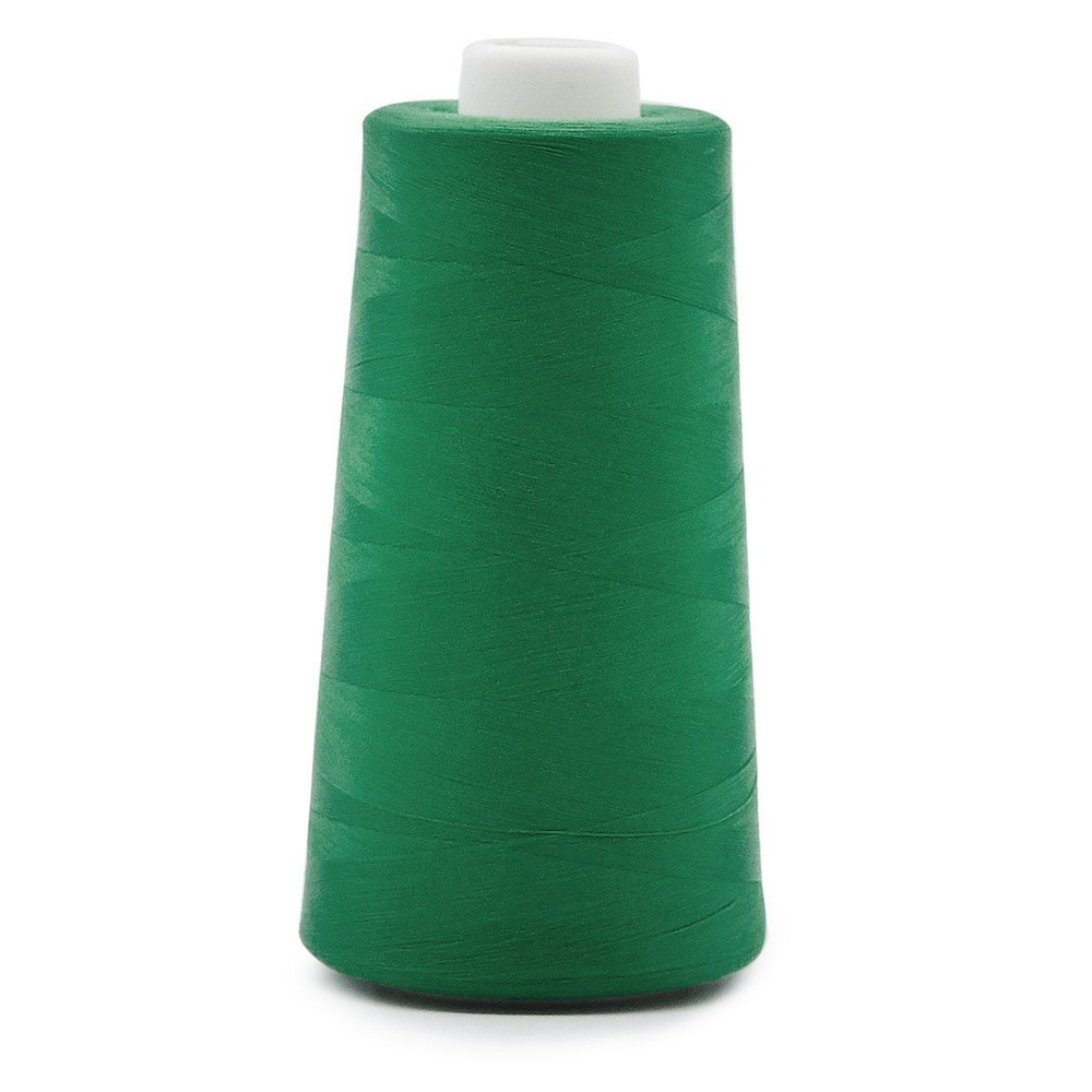 Нитки для оверлока промышленные текстурированные некрученые, 213 зеленый, 1 шт, 5000 ярд (4572 м), Astra&Craft #1