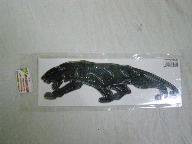 Наклейка Пантера (2*105х320) черно-серебр. #1