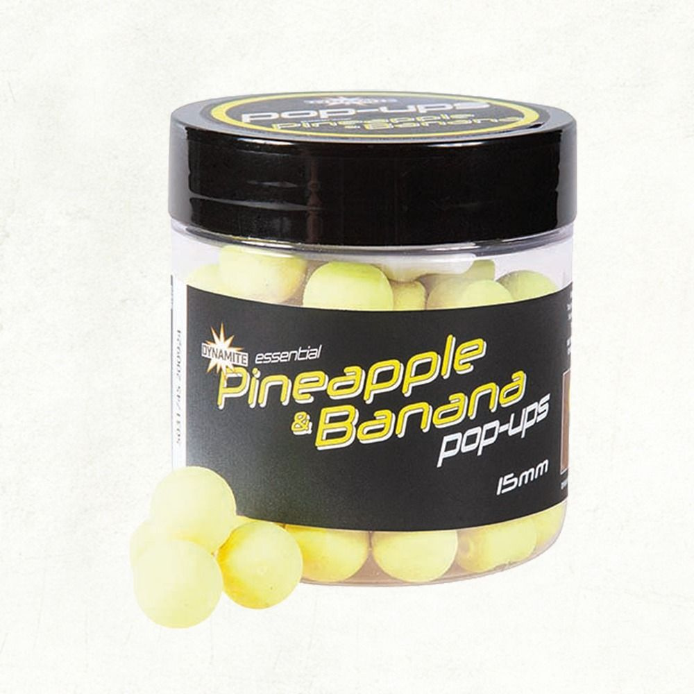 Бойлы плавающие Dynamite Baits Fluro Pop-Ups Pineapple & Banana (Ананас и Банан)  #1