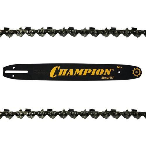 Комплект Шина для бензопилы +2 цепи CHAMPION 16"-РМ-56 звеньев, 952930 /183376  #1