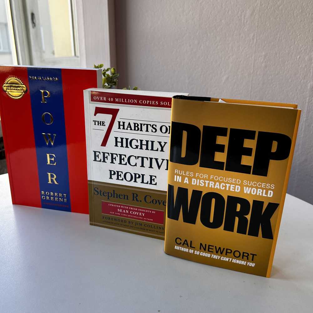 48 Laws of Power + Deep Work+ the 7 Habits of Highly Effective People (3 books) #1