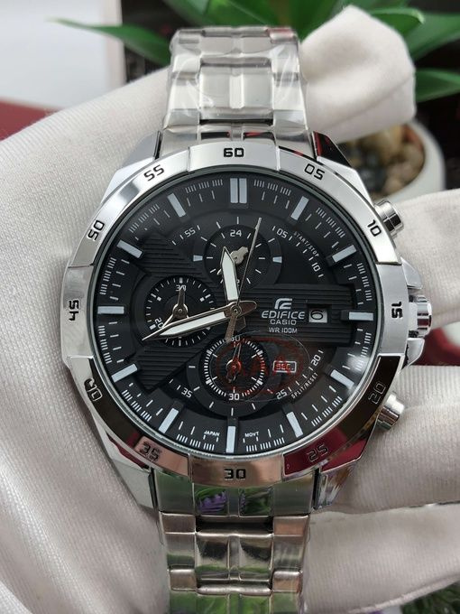 Японские мужские наручные часы с металлическим ремешком в подарочной упаковке  #1