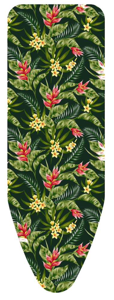 Чехол для гладильной доски Colombo New Scal Botanique XL, цвет: зеленый, для доски 130х45 см  #1