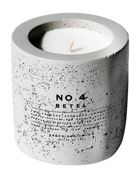 Парфюмированная свеча в керамической вазе No.4 Betel Concrete Candle  #1