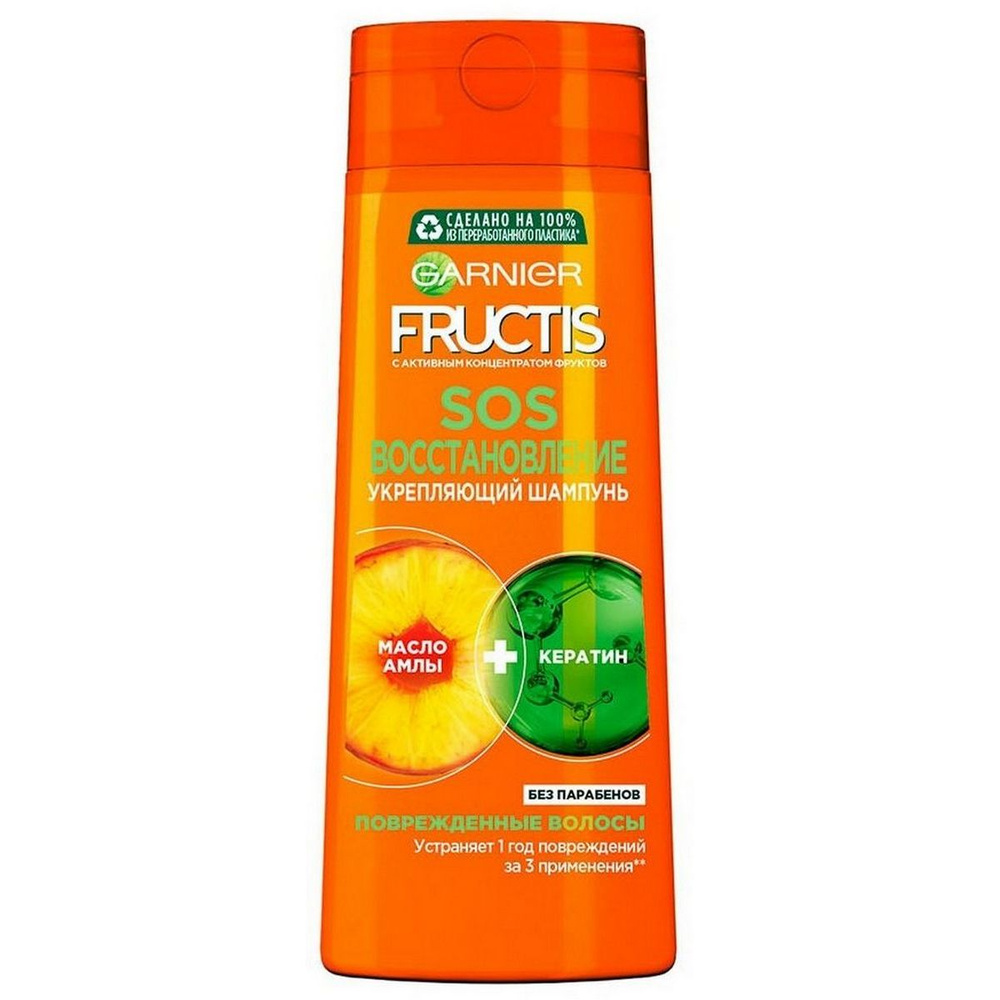 GARNIER Шампунь для волос укрепляющий Fructis SOS Восстановление, 400 мл - 1 шт  #1